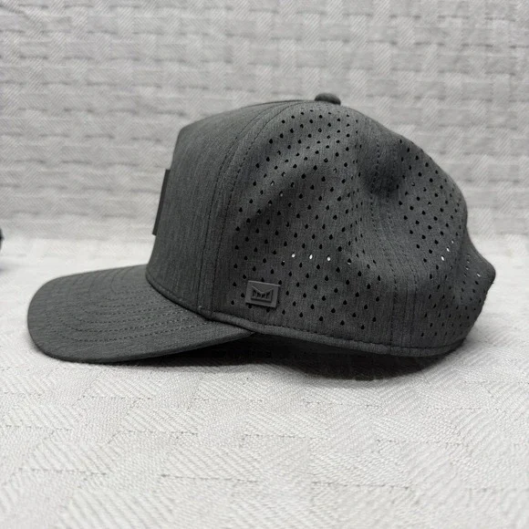 Melin Hat Cap Snap Back Mens One Size Gray Odyssey HYDROG Breathable Lightweight - Picture 3 of 9